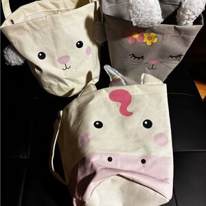 Cute Animal Canvas Tote Bags